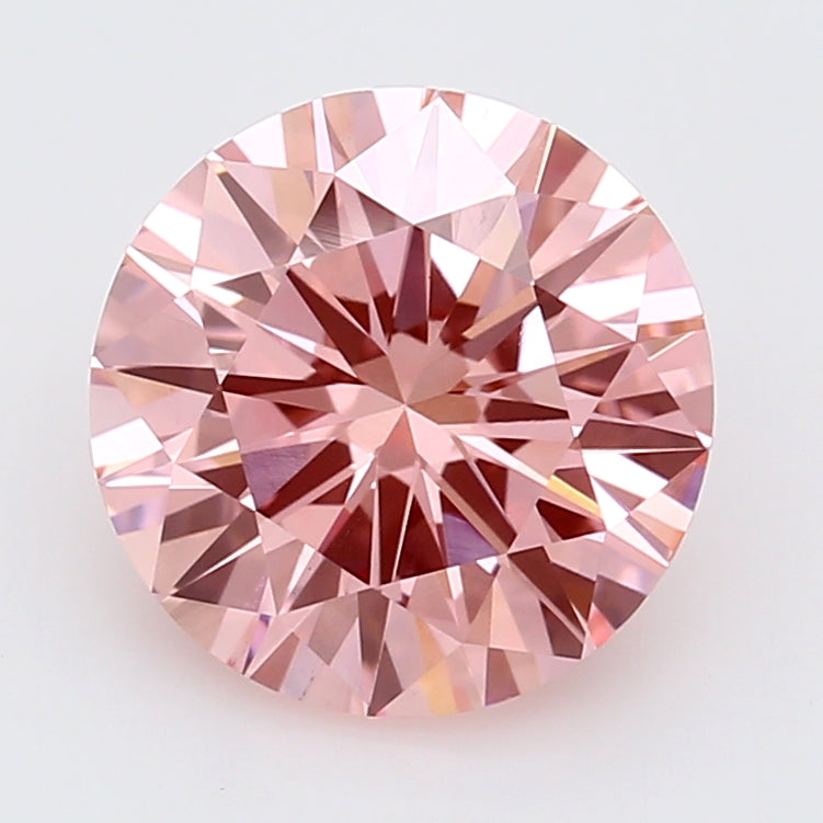 1.66 Carats Round Pink Desire